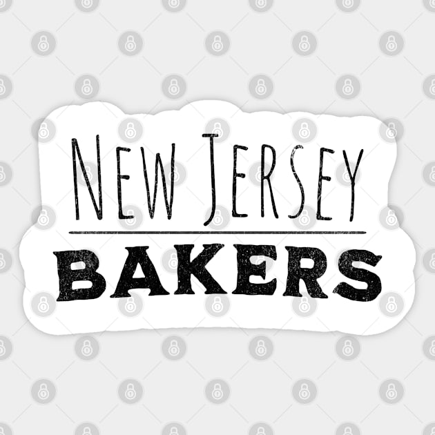 New Jersey bakers Sticker by Craftycarlcreations